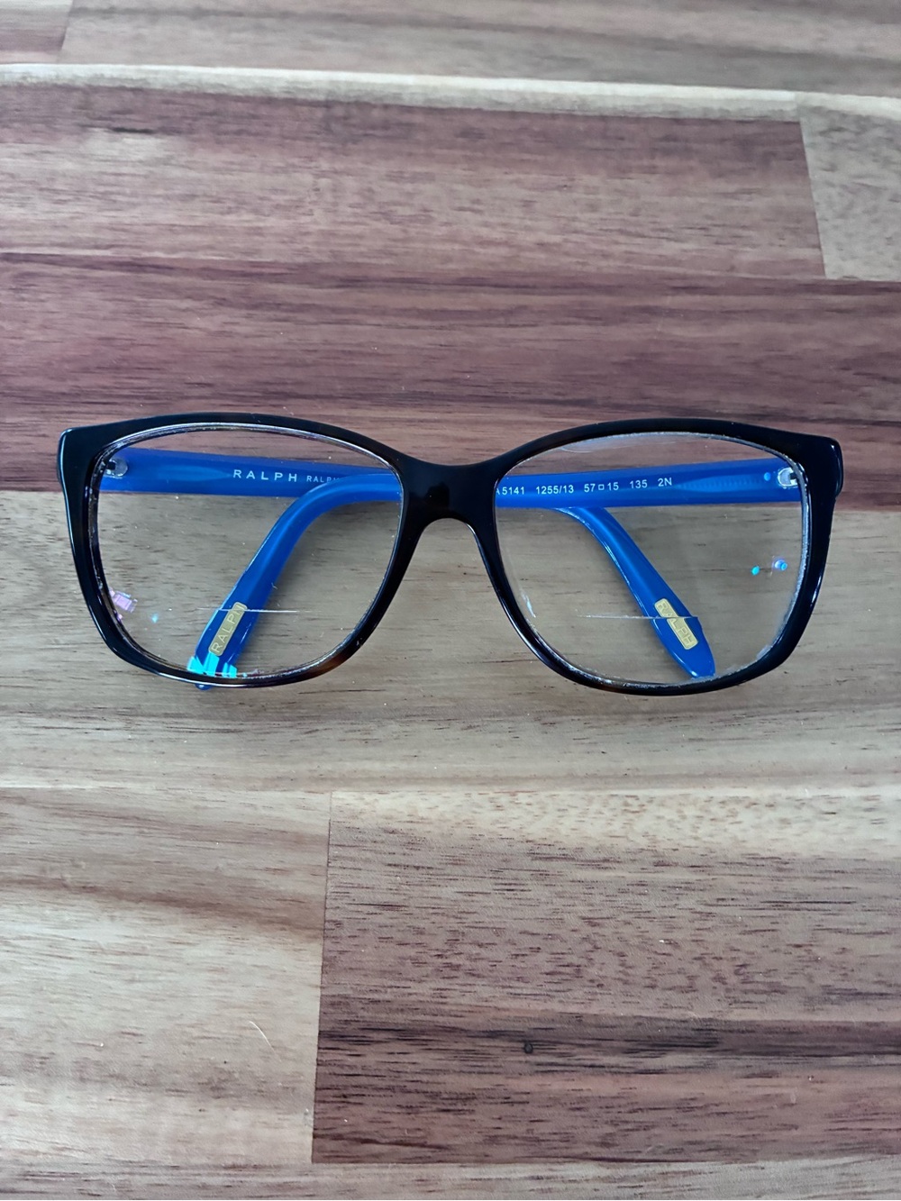 Ralph Lauren RA5141 1255/13 Eyeglasses Glasses Frames Brown Tortoise and Blue